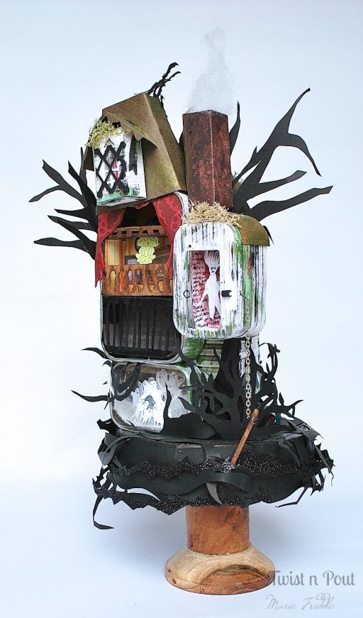 haunted house tin